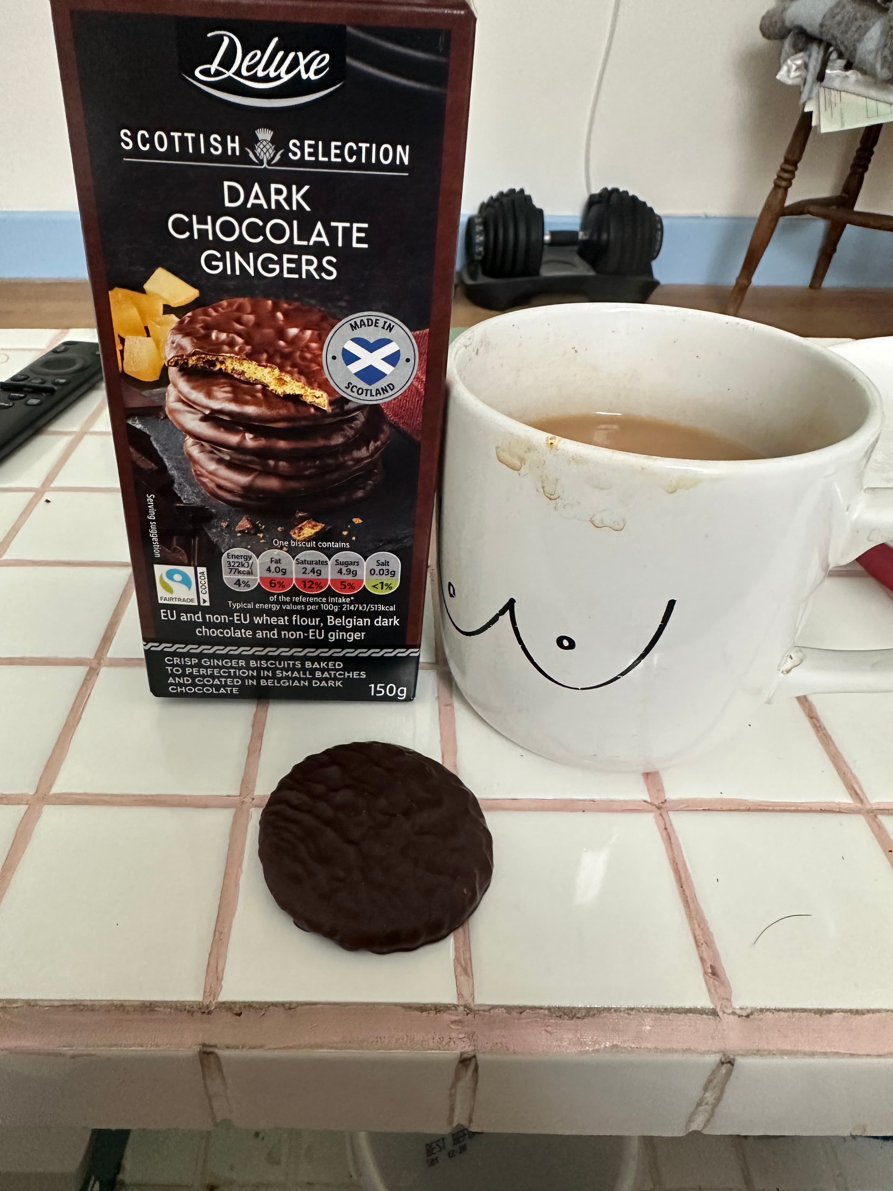 Field photograph of Dark chocolate gingers (Lidl)