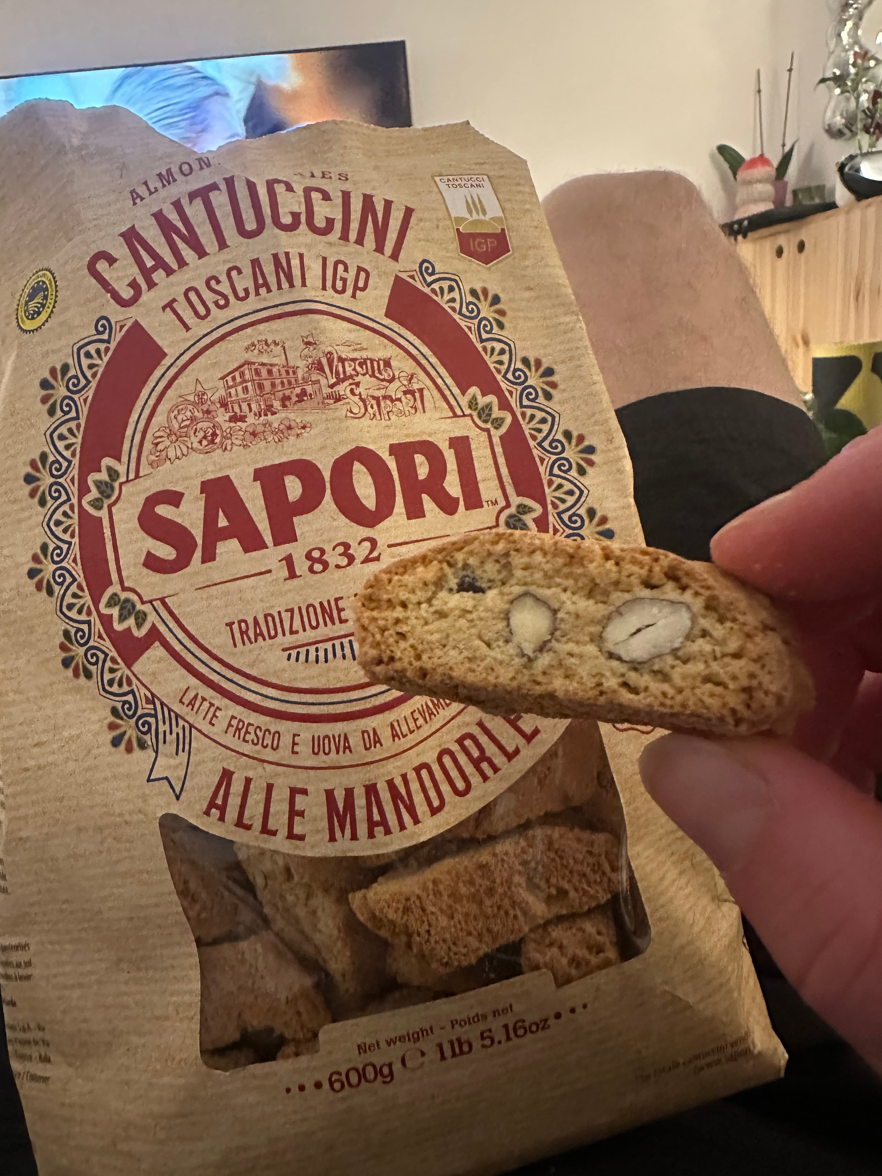 Field photograph of Sapori Cantuccini