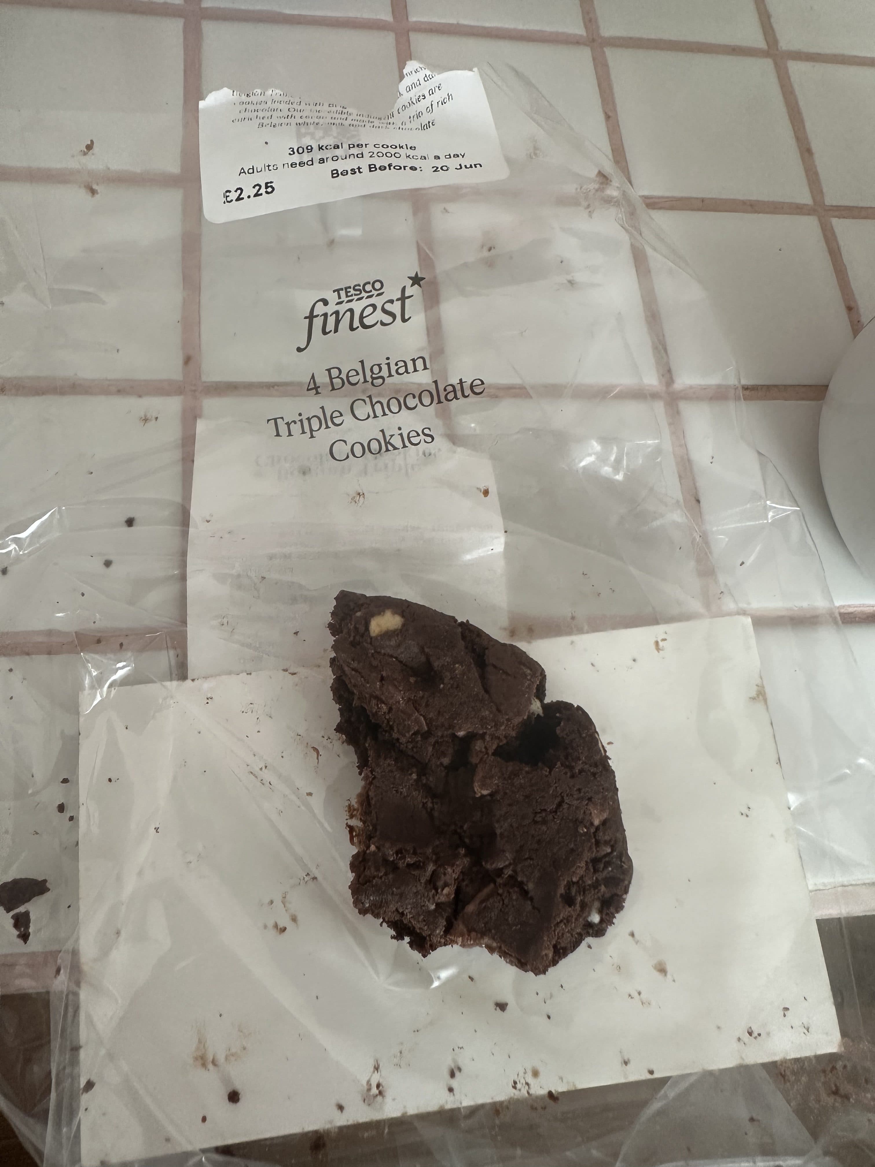 Field photograph of Belgian Triple Chocolate Cookie