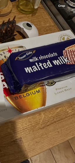 Evidence: Chocolate malted milk (Tower Gate/Lidl)