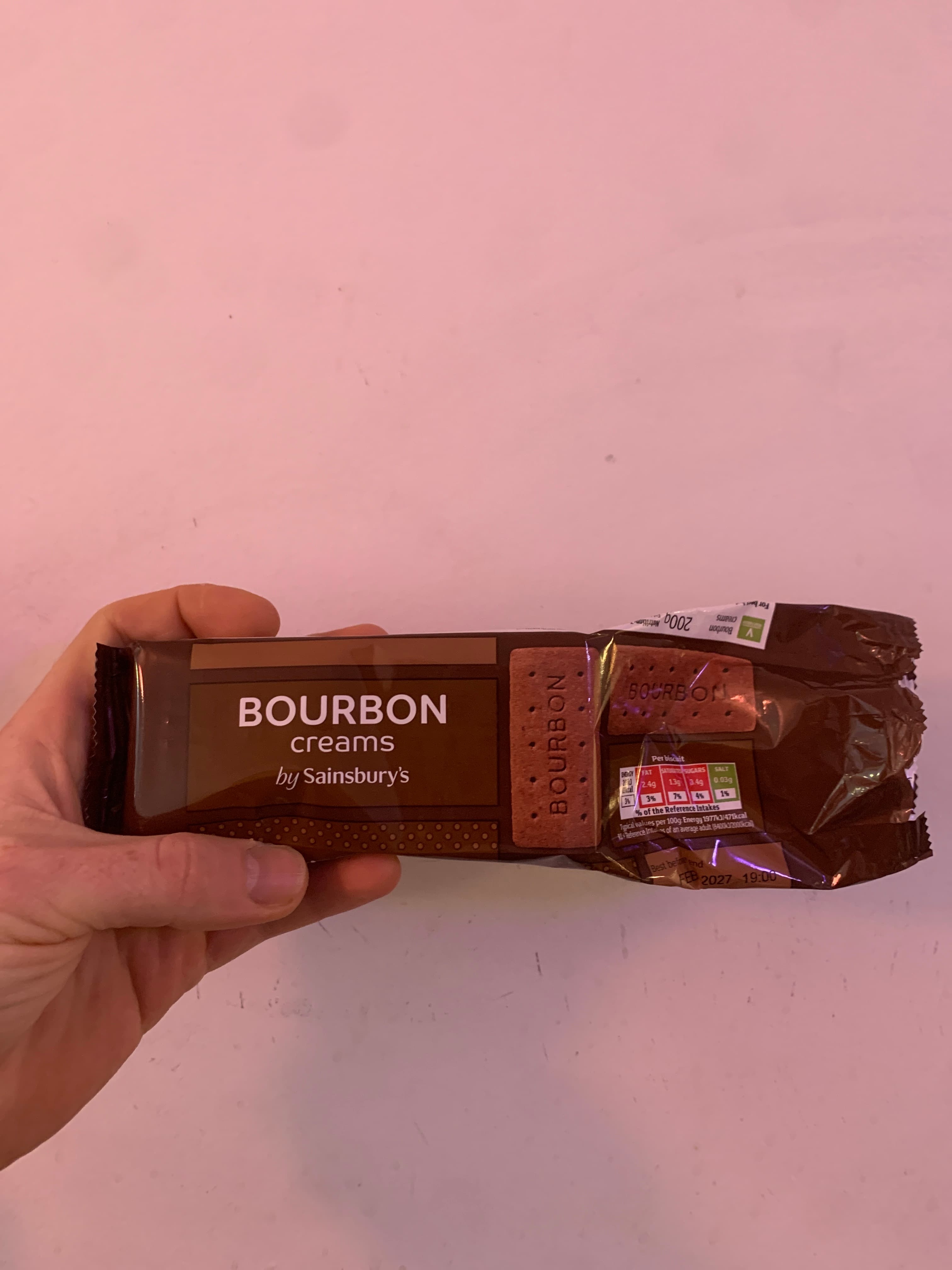 Field photograph of by Sainsbury’s Bourbon Creams
